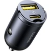 Baseus Tiny Star Mini Car Charger (U+C) 30W Cosmic juodos spalvos