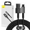 Baseus Tungsten Gold kabelis USB į Lightning 2.4A 2m - Juodas