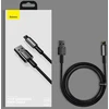 Baseus Tungsten Gold duomenų perdavimo ir įkrovimo kabelis | USB-A į Lightning | 12W | 1 m | juodas
