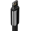 Baseus Tungsten Gold duomenų perdavimo ir įkrovimo kabelis | USB-A į Lightning | 12 W | 2 m | juodas