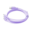 „Baseus“ itin greitas „vienas už tris“ greito įkrovimo kabelis USB-A iki M+L+C 3,5A 1,3 m ūkas Violetinė