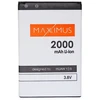 Maxximus baterija, skirta HUAWEI Y3 2, yra 2000 mAh.