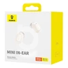 Belaidės ausinės Baseus Bowie WM02 TWS Bluetooth 5.0 OS - Baltos