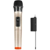 Belaidis UHF dinaminis mikrofonas PULUZ PU628J 3.5 mm (auksinis)