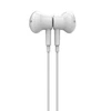 Beline ausinės į ausis įkišamos USB-C SK194 baltos spalvos