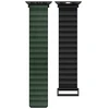 Beline apyrankė Apple Watch Magnetic Pro 42/44/45/49mm juodos ir žalios spalvos box