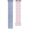 Beline apyrankė Apple Watch Magnetic Pro 38/40/41mm rožinės ir mėlynos spalvos box