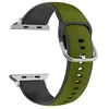 Beline apyrankė Apple Watch Silico Leather 38/40/41mm žalios ir juodos spalvos box