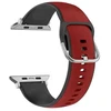Beline apyrankė Apple Watch Silico Leather 38/40/41mm raudonos ir juodos spalvos box