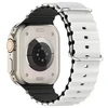 Beline apyrankė Apple Watch silikoninė Waves 38/40/41mm baltos ir juodos spalvos box