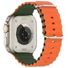 Beline apyrankė Apple Watch silikoninė Waves 38/40/41mm žalios ir oranžinės spalvos box