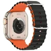 Beline apyrankė Apple Watch silikoninė Waves 38/40/41mm juodos ir oranžinės spalvos box