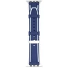 Beline apyrankė Apple Watch Solid silikoninė 38/40/41mm mėlynos ir baltos spalvos