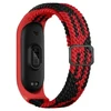 Beline apyrankė Mi Band 9/8 Nylon juodos ir raudonos spalvos