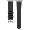 Beline apyrankė Watch 22mm Hermes Leather juodos spalvos box