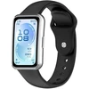 Beline Reverse Buckle smartwatch strap for Huawei Band 11 | Silicone | juodas