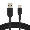 BELKIN BOOST CHARGE USB-A Į USB-C CABLE_BRAIDED, 2M, Juodas