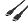 Belkin USB-C/USB-C kabelis 1m PVC, juodas CAB003bt1MBK