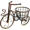 Besk Gėlių vazono stovas Dviračio formos Metalo Bronzos spalvos 37x25cm