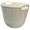 Besk Laikymo dėžutė Plastikinė Apvali Balta 33x26cm