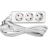 Besk Prailgintuvas 3Lizdu5m3x1mm Baltas su įžeminimu