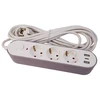 Besk Prailgintuvas 3 kontaktų + 2 USB+Type-C 5 m a su jungiklio laidas 3Gx1,0 mm