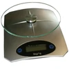 Virtuvinės svarstyklės Besk Svari virtuves digitālie 5kg balti/pelēki