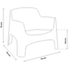 Bica Garden chair Ibiza pilka