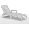 Bica Riva sun lounger baltas