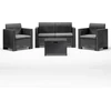 Lauko baldų komplektas B:Rattan Bica Nebraska Loveseat/armchair Set (anthracite with Pilkas Seat Cushions)