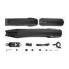 Dviračio sparnas su LED lempute Rockbros DNB8001BK (juodas)