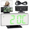 Blackmoon Led veidrodinis žadintuvas juodas