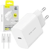 Blavec Wall charger BC-7 GaN4 – Type C – PD QC 45W 3A with Type C to Type C cable (TCBC7G4-CW453A+CC) baltas