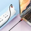 Blavec Cable Raptor braided - USB to Type C - 3A 2 metres Apple CarPlay/Android Auto (CRA-UC3BR20) juodos spalvos-red