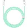 Blavec kabelis Candy braided – Type C į Type C – PD 60W 3A 3 metrai (CCA-CC3GN30) žalios spalvos