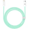 Blavec kabelis Candy braided – Type C į Lightning – PD 20W 2,4A 3 metrai (CCA-CL24GN30) žalios spalvos