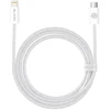 Blavec kabelis Candy braided - Type C į Lightning - PD 20W 2,4A 2 metrai (CCA-CL24W20) baltos spalvos