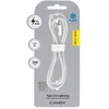 Blavec kabelis Candy braided - Type C į Lightning - PD 20W 2,4A 2 metrai (CCA-CL24W20) baltos spalvos