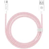 Blavec kabelis Candy braided – USB į Type C – PD 60W 3A 3 metrai (CCA-UC3P30) rožinės spalvos