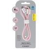 Blavec kabelis Candy braided – USB į Type C – PD 60W 3A 3 metrai (CCA-UC3P30) rožinės spalvos