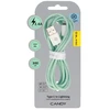 Blavec kabelis Candy braided – USB į Lightning – 2,4A 3 metrai (CCA-UL24GN30) žalios spalvos