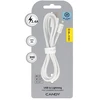 Blavec kabelis Candy braided – USB į Lightning – 2,4A 3 metrai (CCA-UL24W30) baltos spalvos