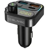Blavec FM moduliatorius Flash TR-01 MP3, Bluetooth - 2xUSB + Type C - PD 36W QC3.0 18W (TFMFTR01-B) juodos spalvos