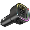 Blavec FM moduliatorius Flash TR-02 MP3, Bluetooth - USB + Type C - PD 30W (TFMFTR02-B) juodos spalvos