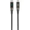 „Blavec“ kabelis „Lumix“ pintas C tipo į C tipo PD 100W 5A LED ekranas, 1,2 metro, „Apple CarPlay“ / „Android Auto“ (CLU-CC5BG12)