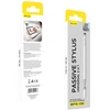 Blavec pasyvus rašiklis Pen Stylus BPS-02 universalus 2in1 (BPS02-UW) baltos spalvos