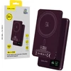 Blavec Power Bank 5000mAh BJ-03 Ultra Slim 7,8mm – Typ C – 22,5W magnetyczny indukcyjny Magsafe 3 w 1 (PBBJ03-MC5P) violetinė aliuminio