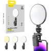 Blavec Selfie Ring lamp Aura Mini LED P-60 clip (LPP60-KLB) juodas