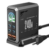 „Blitzwolf BW-S31“ 2xUSB-A, 4xUSB-C, PD, 240 W tinklo įkroviklis.