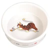 TRIXIE Dubenėlis, katė su pele, keramika, 0.2 l, ø 12 cm, baltas
